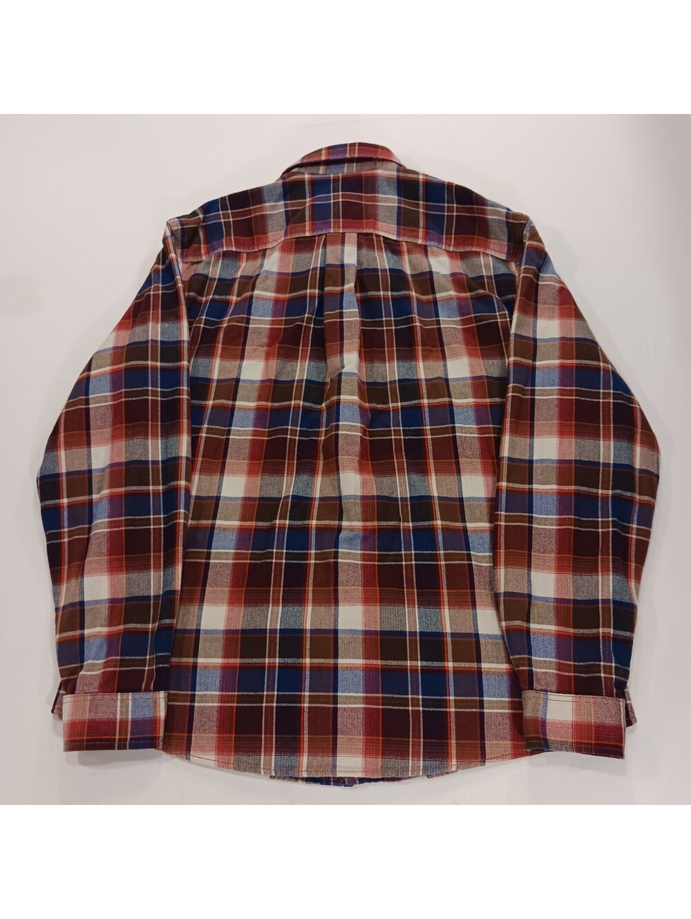 Eddie Bauer Classic Fit Men's Red/Blue Flannel Plaid Button-Up Shirt Size Large - Picture 2 of 16